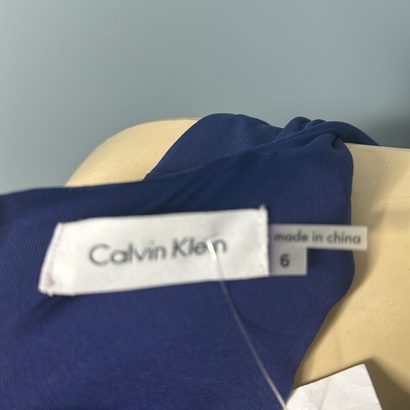 Calvin Klein blue woman dress size 6 sleeveles midi - Picture 5 of 6